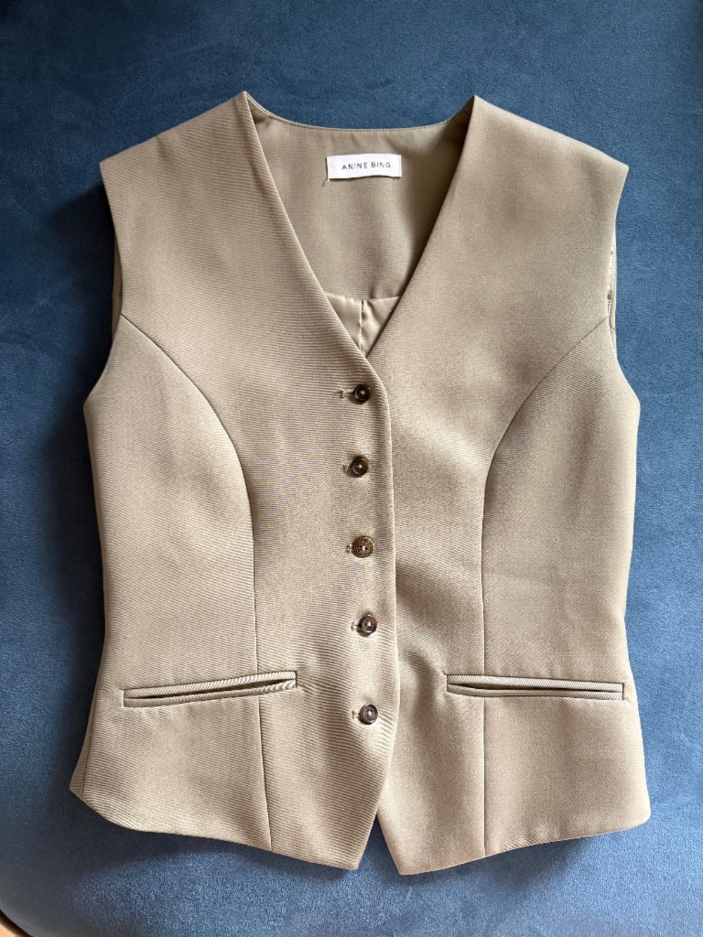Anine bing khaki vest